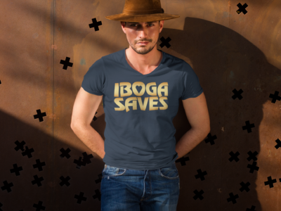 tshirt mockup of a man wearing blue jeans and a hat a8901