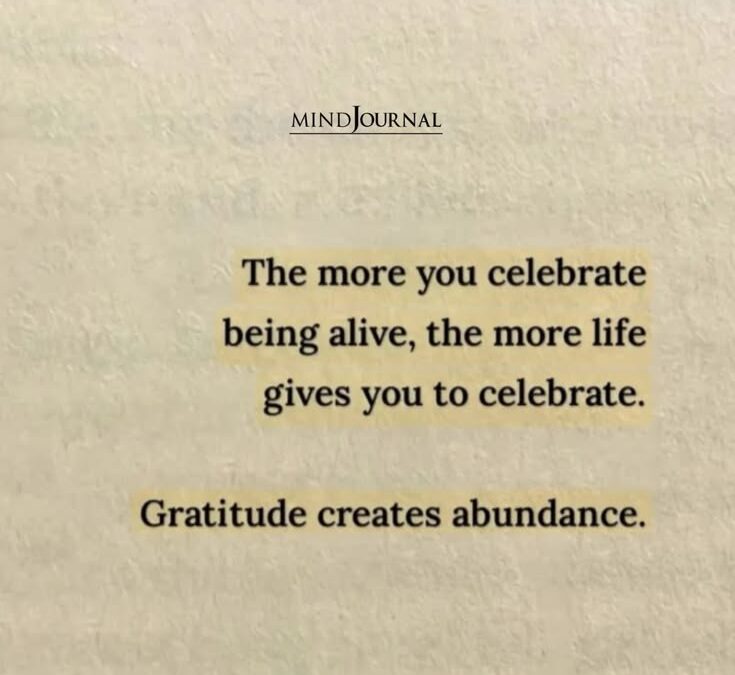 The Mindfulness Of Taking Nothing For Granted&nbsp;